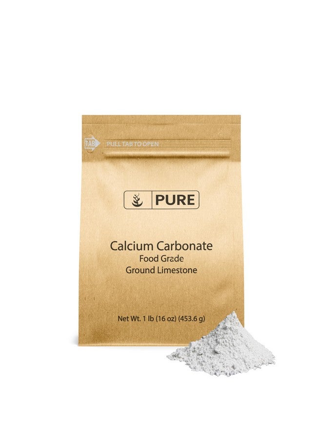 PURE ORIGINAL INGREDIENTS Pure Original Ingredients Calcium Carbonate (1 lb) Dietary Supplement, Food Preservative, Acid Neutralizer - Image 1