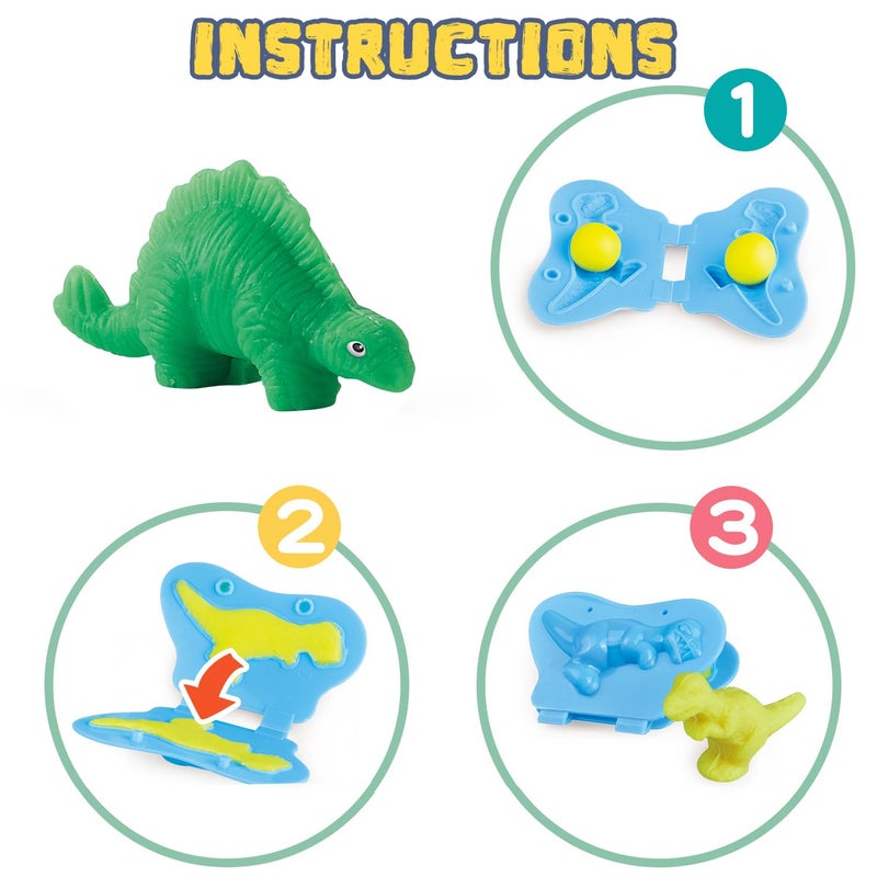 VConejo Color Dough Toys Dough Accessories Set Creations Tools for Kid 2-4-8 Years (Dinosaurs World) - Image 3
