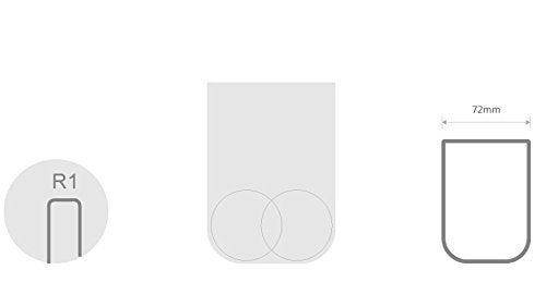 UVIVIU Toothbrush Cup, Bathroom Cup, Toothbrush Holder, Bathroom Tumbler, Plastic, 350ml (White) - Image 4