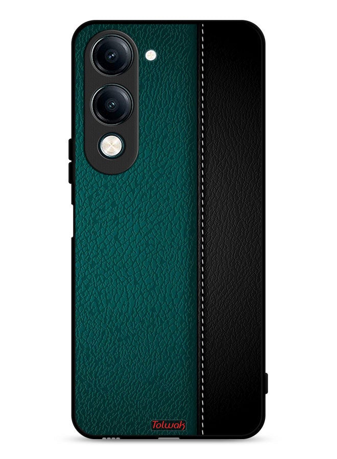 Tolwak غطاء حماية لهاتف vivo Y29s بنمط جلد - Image 1