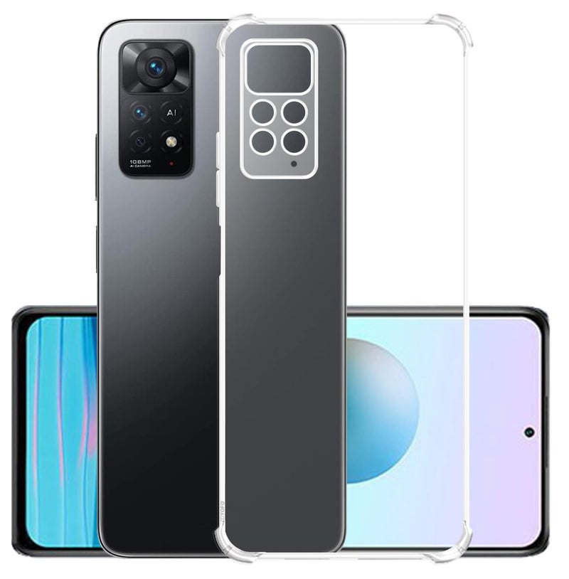 YOFO Back Cover for Redmi Note 11 Pro/Redmi Note 11 Pro+(5G) Transparent Soft TPU Case with Shockproof Corners - Image 1