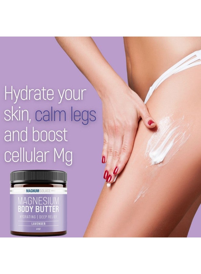 Magnum Solace Magnesium Body Butter For Women & Men Lightly Scented With Lavender - Image 2