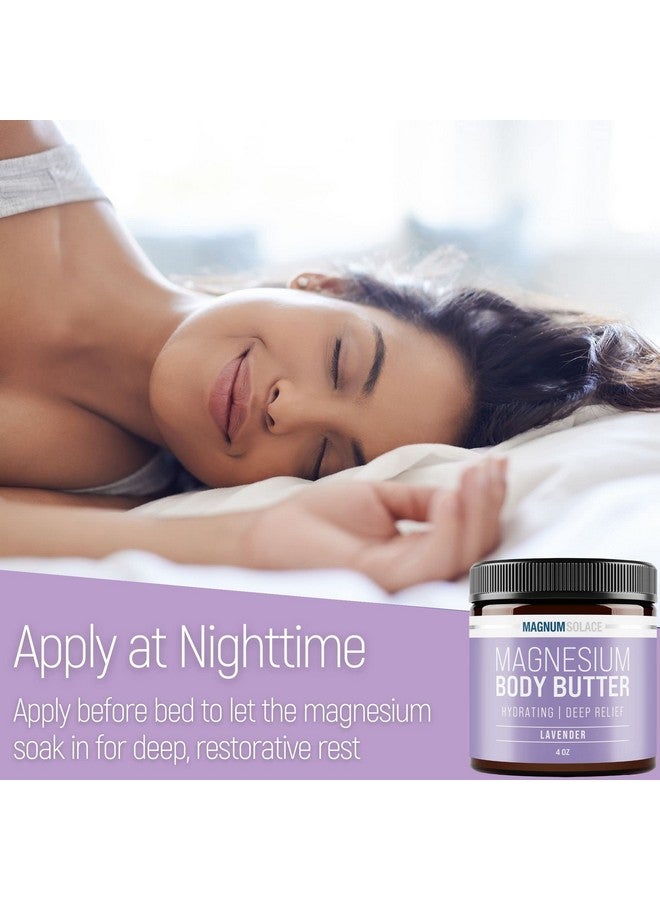 Magnum Solace Magnesium Body Butter For Women & Men Lightly Scented With Lavender - Image 4