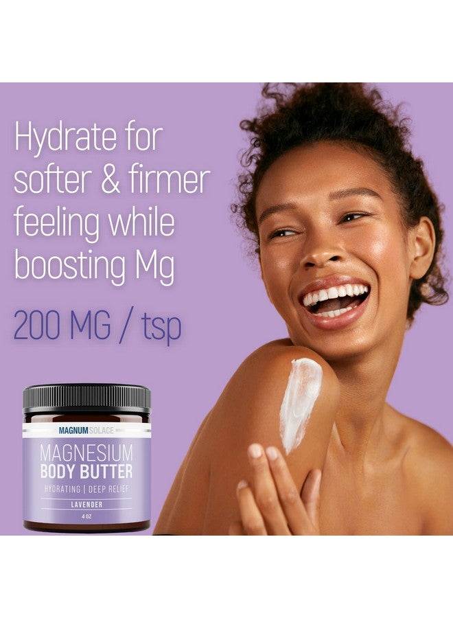 Magnum Solace Magnesium Body Butter For Women & Men Lightly Scented With Lavender - Image 3