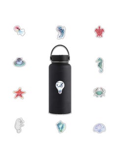 Generic 50-Piece Marine Organism Cartoon Vinyl Aesthetic Sticker Laptop Stickers for Skateboard Guitar Travel Case Graffiti Sticker Door Luggage Car Bike Bicycle for Kids Teens Girls Adults  - Image 3