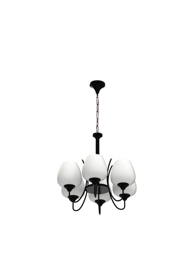 kinis metal 6 Light American Design Black Jhoomar/Chandelier/Jhoomar Hanging Light/Jhoomar Ceiling Light to Décor Home/Living Room/Bedroom/Office/Dining/Cafe/Restaurants (Without Bulb) - Image 4