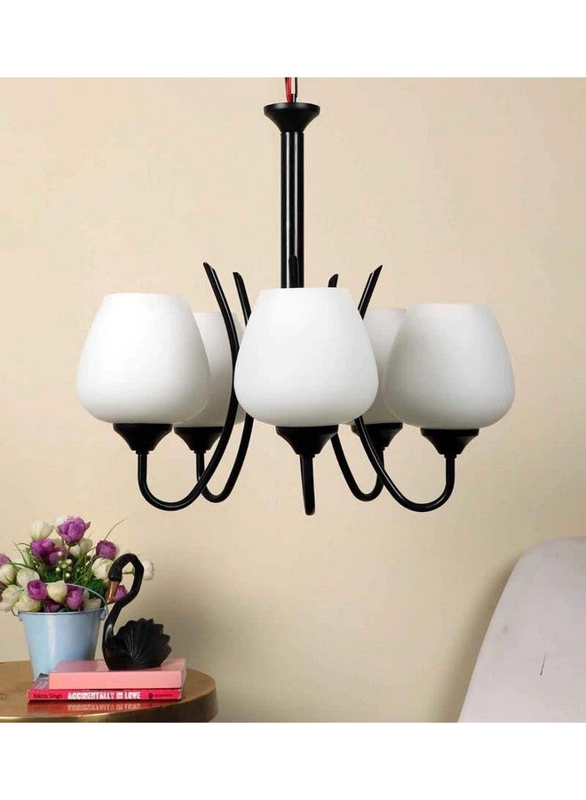 kinis metal 6 Light American Design Black Jhoomar/Chandelier/Jhoomar Hanging Light/Jhoomar Ceiling Light to Décor Home/Living Room/Bedroom/Office/Dining/Cafe/Restaurants (Without Bulb) - Image 2
