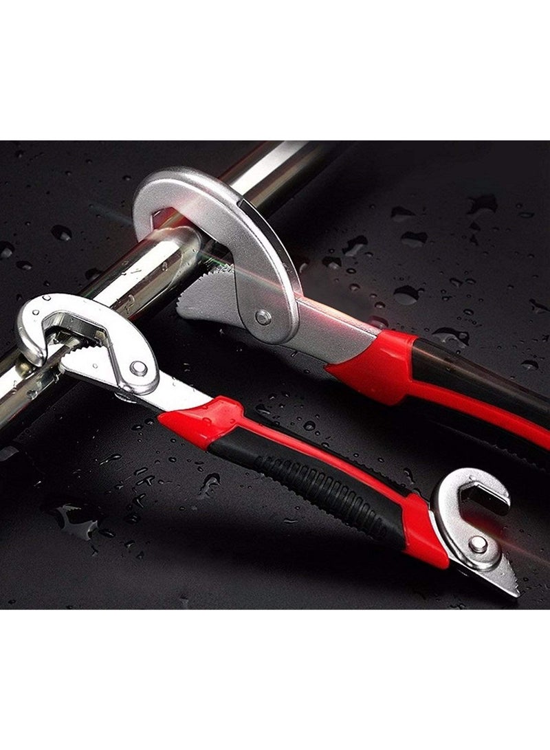 Stainless Steel Adjustable Multi-Function Wrench, 2-Piece (Multi-Colour) - Image 2