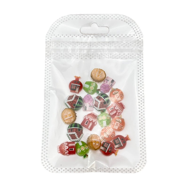 Cute Fruit House Cartoon Nail Art Charms - 3D Resin DIY - Image 5