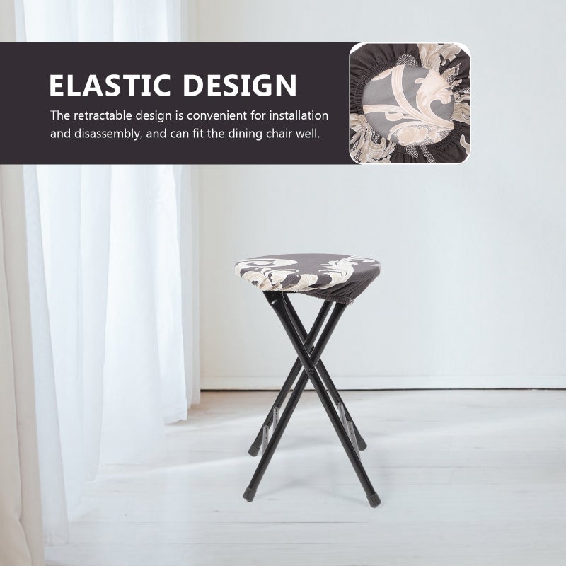 4pcs Removable Stretchable Dining Chair Cover Wedding Banquet Party Decorations - Image 4
