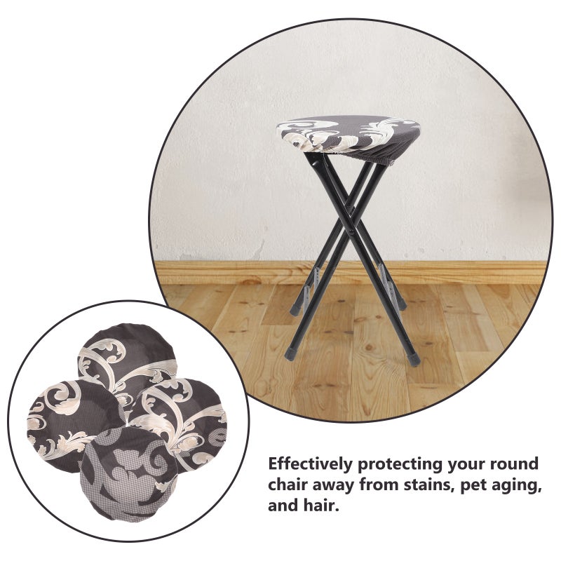 4pcs Removable Stretchable Dining Chair Cover Wedding Banquet Party Decorations - Image 2