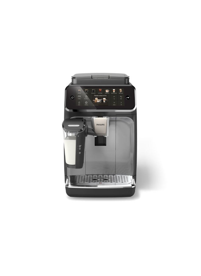 Philips 4400 Series 12-Beverage Fully Automatic Espresso Machine Black and Silver 37.1 x 24.6 x 43.3 cm EP4446/23  - Image 1