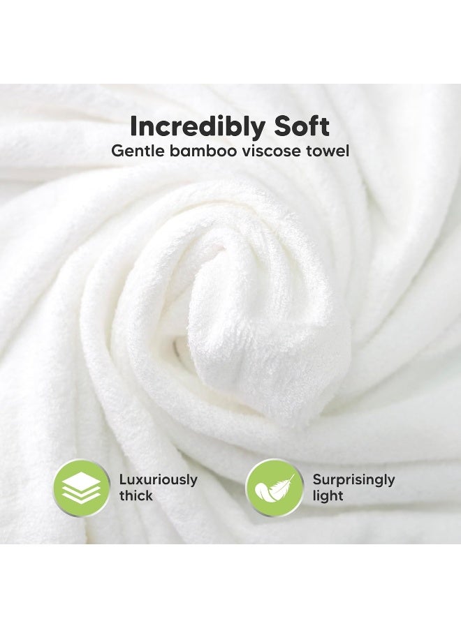 KeaBabies Hooded Baby Towel for Newborn - Viscose Derived from Bamboo Large Baby Bath Towels with Hood for Boys, Girls, Toddler, Extra Absorbent & Soft Newborn Bath Essentials (Wildscape) - Image 2