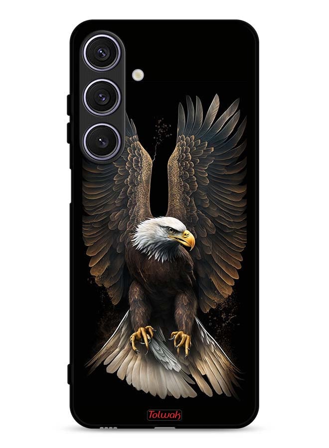 غطاء حماية لجهاز سامسونج جالاكسي A17 بتصميم نسر بأجنحة ممدودة