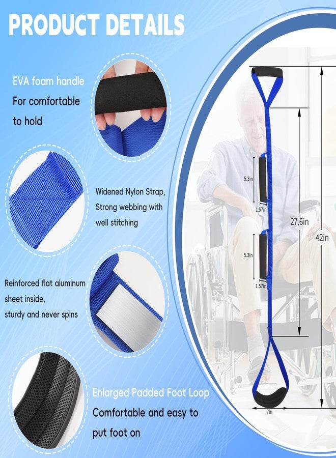 Yitobecka 42 Inch Long Leg Lifter, Rigid Leg Lifter Strap With EVA Handgrips &Foot Loop, Leg Lifter After Hip Replacement&Knee Surgery Recovery Aids Kit,Leg Lifters Getting Legs In And Out Of Bed,Car,Wheelchair - Image 4