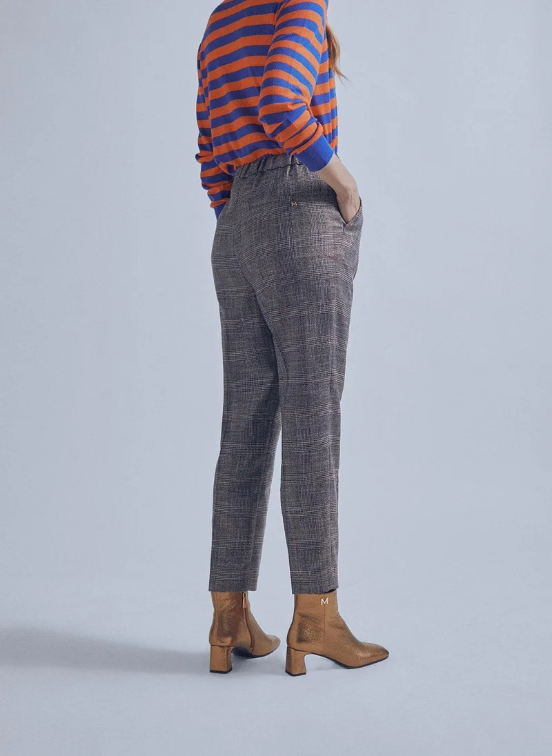 Lola Casademunt Lurex check trousers