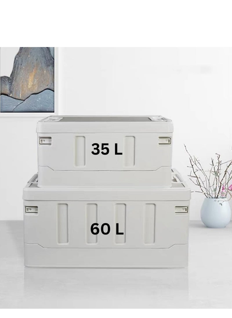 Outdoor Camping Folding Storage Box Collapsible Storage Box, Crates Plastic Storage Box Container Stackable Folding Utility Crates, Cooler Box, Storage Case