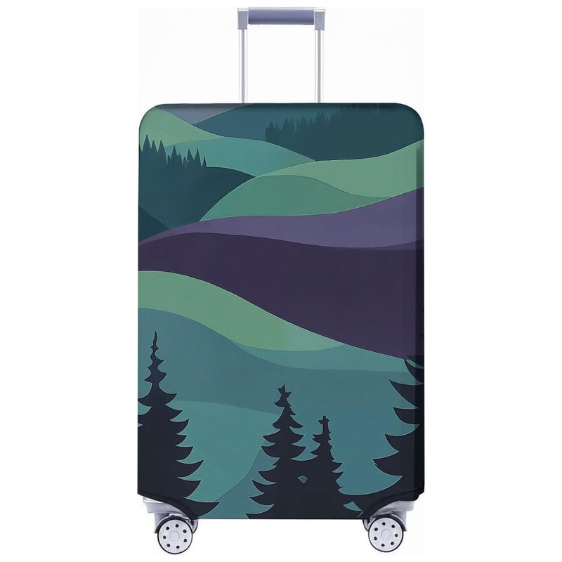 Fowocu Luggage Covers for Suitcase Tsa Approved Suitcase Covers Protector Elastic Fit for 2426 Inch Luggage - Image 2