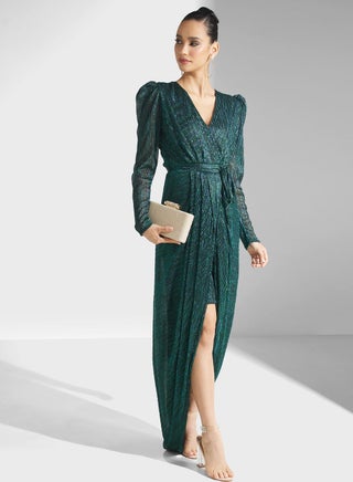 Plunge Neck Wrap Front Dress - pzsku/Z6A1ABBE88F83A7189B19Z/45/_/1699550999/2583c336-2e52-49ca-bbd0-a528a6f60e29