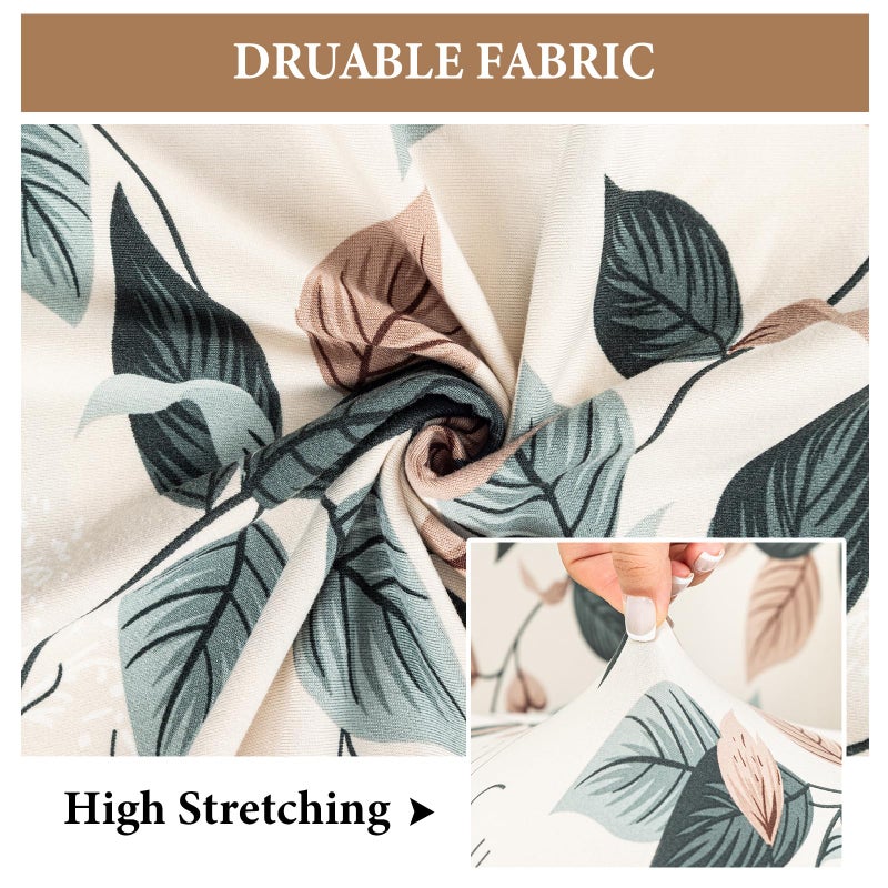 FUANGUI Armless Accent Chair Cover Slipcover, Stretch Spandex Chair Covers for Living Room Removable Washable for Armless Chair Furniture Protector - Image 4