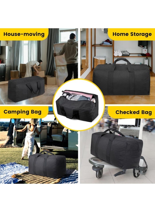 Homify Extra Large Moving Bag, 150L Heavy Duty Storage Bag, Waterproof Foldable Duffle Bag with Reinforced Zippers and Handles, for Travel Moving and Luggage Storage - Image 2