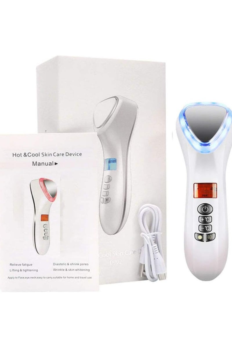 Generic Hot and Cold Facial Skin Care Massager, Handheld Vibration Device for Skin Soothing and Anti-Wrinkle  - Image 1