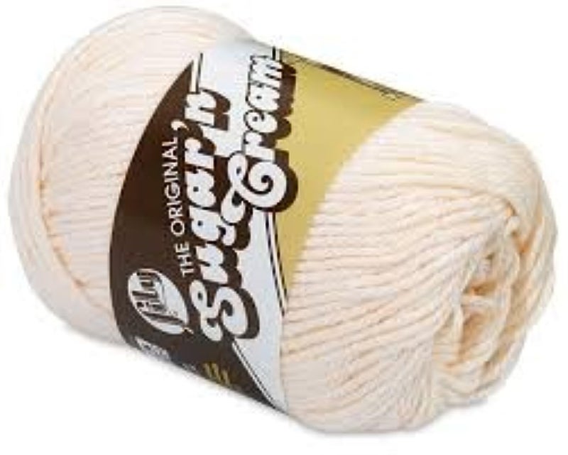 Lily Sugar'N Cream Yarn - Solids-Soft Ecru2 - Image 4
