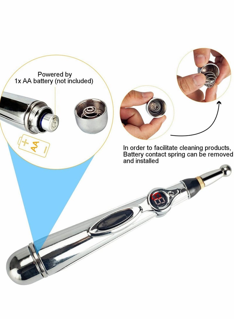 Acupuncture Pen for Pain Relief and Meridian Energy - Electronic Acupressure Massage Tool with Chinese Medicine Therapy for Health and Wellness. - Image 5