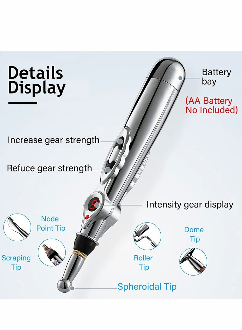 Acupuncture Pen for Pain Relief and Meridian Energy - Electronic Acupressure Massage Tool with Chinese Medicine Therapy for Health and Wellness. - Image 2