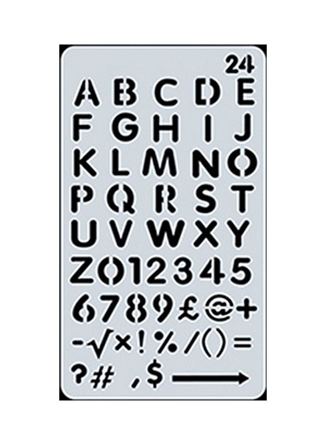 نيبمينينت إستنسل رسم بتصميم مجوف . أبيض