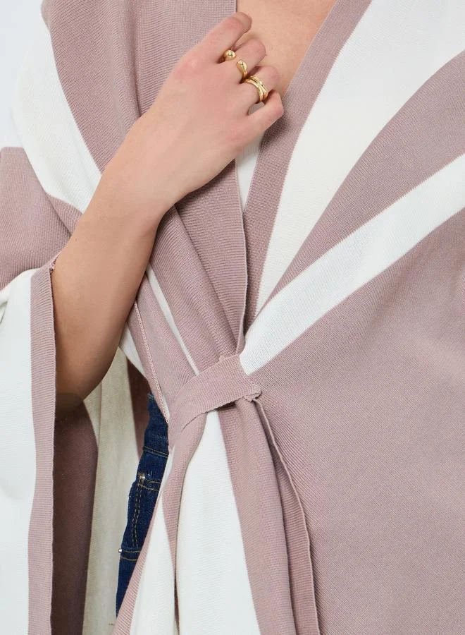 Take Two  Take Two Beige Asymmetric Hem Wrap Cardigan for Women | Best Price UAE