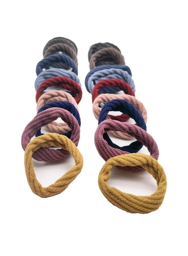 BLBM Design of Spiricle Pattern Hair Ties with Seamless High Elastic Thickening in Ponytail Holders (Multiple Colors with 20 Pcs Packing) - Image 2