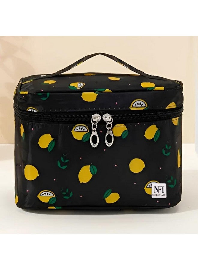 NFI essentials Printed Cosmetic Organizer Bag, Makeup Bag for Women Toiletry Bag Makeup Organizer Make up Kit Travel Pouch Vanity Bag Pouch for Girls - Image 5