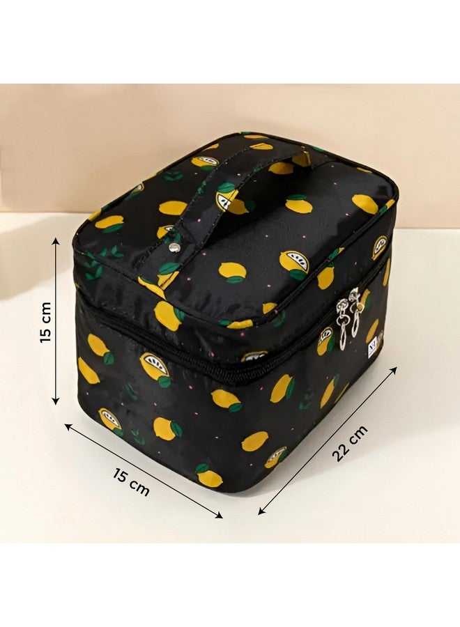 NFI essentials Printed Cosmetic Organizer Bag, Makeup Bag for Women Toiletry Bag Makeup Organizer Make up Kit Travel Pouch Vanity Bag Pouch for Girls - Image 4