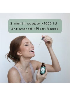 D R P Vitamin D3 + K2 Drops with 1000 IU of Plant Based D3 and 45 mcg of K2, 2 oz Liquid Supplement for Bone Strength, Improved Mood - No Artificial Preservatives, Unflavored, with Coconut MCT Oil  - Image 3