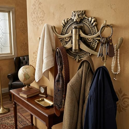 FAST CH06 Lion Brass Antique Door Hook, Wall Hooks, Bathroom Hook for Hanging Hang All Type Clothes and Towel Hanger - Image 4