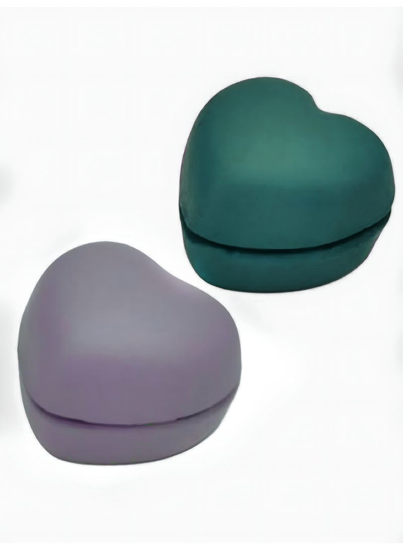 جود باي مجموعة من اثنين من دبابيس طرحة سكارف مغناطيس على للحجابشكل قلب - Image 1