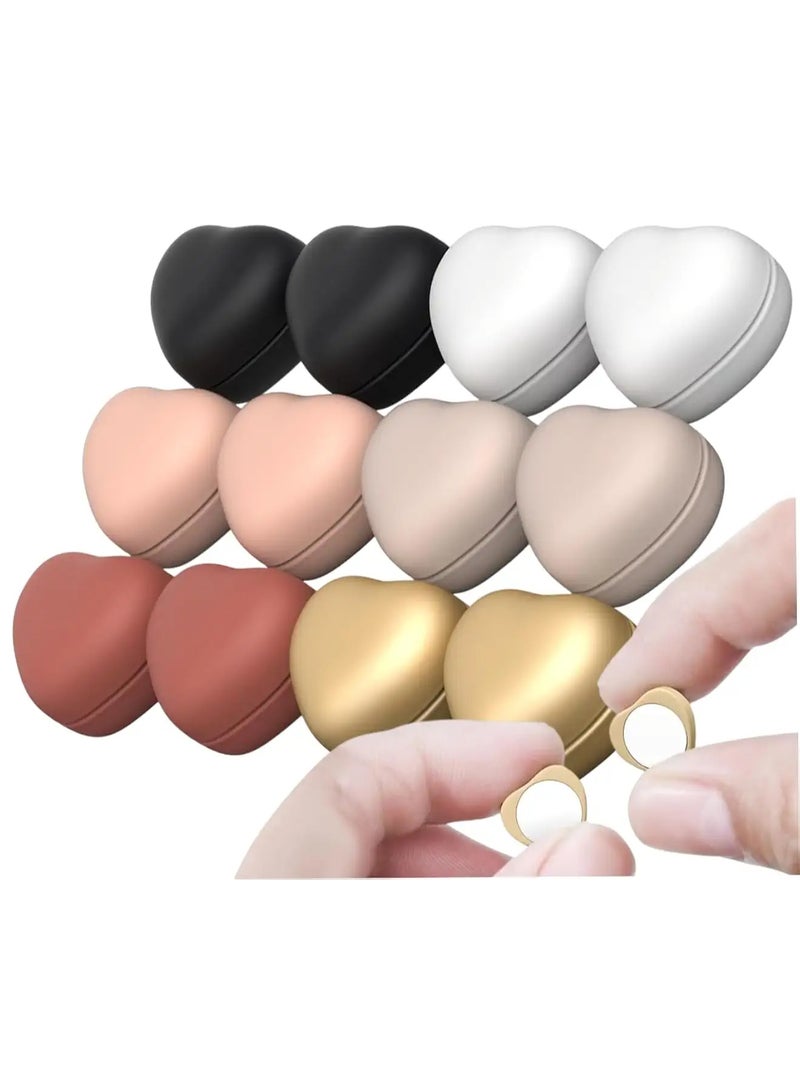 جود باي مجموعة من اثنين من دبابيس طرحة سكارف مغناطيس على للحجابشكل قلب - Image 5