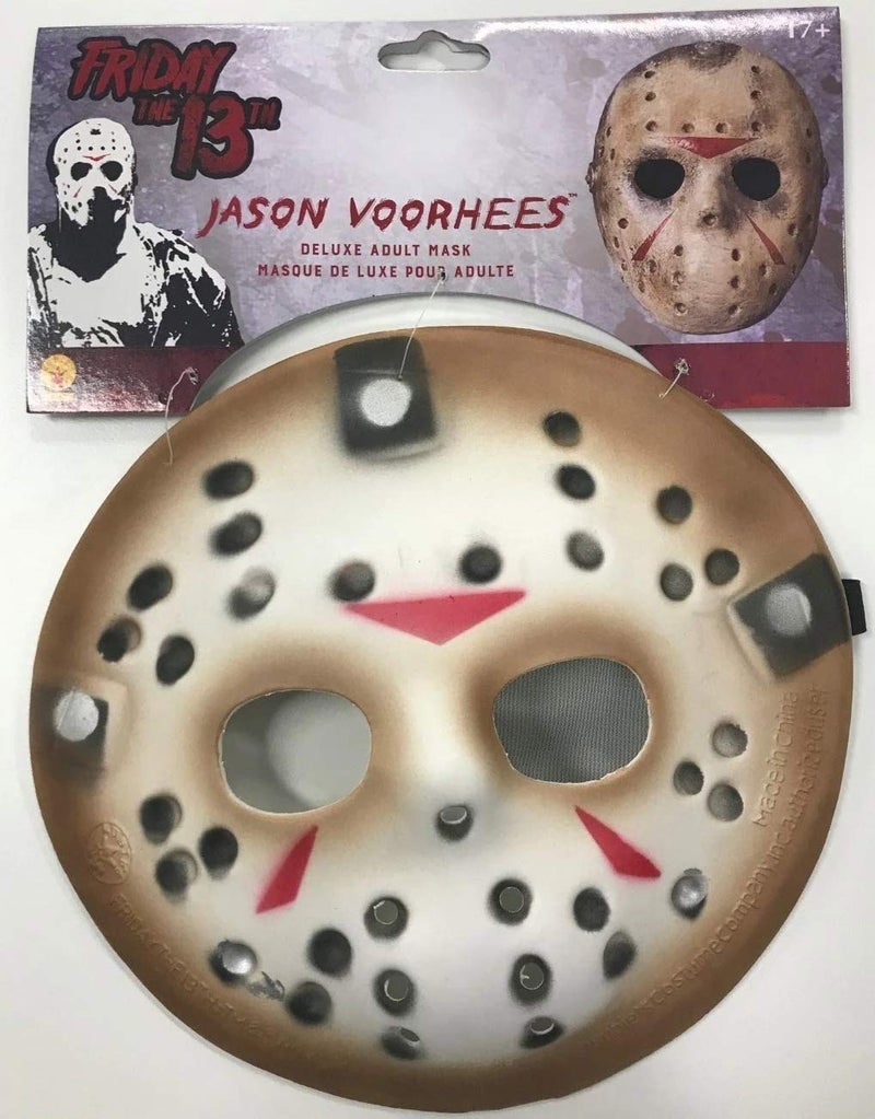 Friday The 13th Jason Voorhees Deluxe Eva Hockey Mask, Gray, One Size