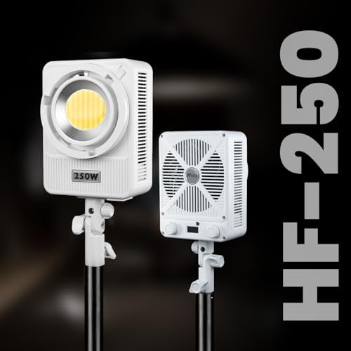HIFFIN HF-250 Wonder Series 250W LED Video Light | 15,300lm Ultra-Bright | CRI 95+ | CCT 2700K-6500K | Bowens Mount | App Control | Studio Light for Photography, Video Shooting & Commercial Use - Image 2