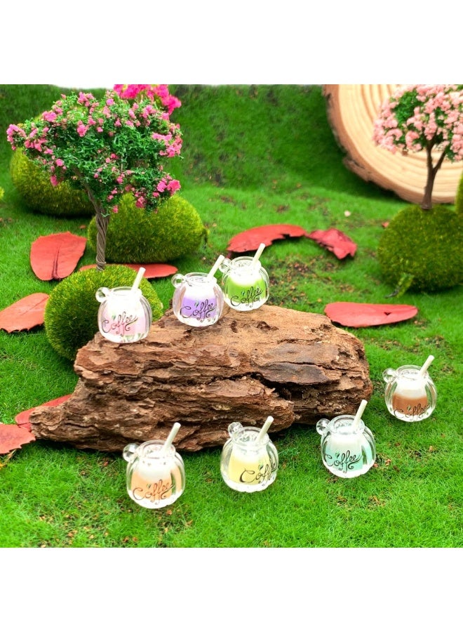 Luminous Drift Conch Shell Bottle Pendant & Glow-in-the-Dark Coffee Cup Charms – DIY Jewelry Making & Crafts (Pack of 40) - Image 2