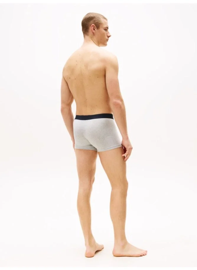 Tommy Hilfiger Grey Htr/Grey Htr/Grey Htr 3-Pack TH Original Logo Waistband Trunks for Men | Best Price UAE