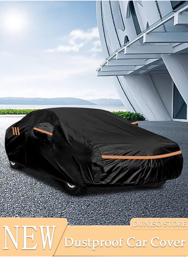 DUNISO Full Car Covers SUV Sunscreen UV Protection Indoor Outdoor Sunscreen Heat Protection DustWind/Water/Weatherproof Anti-Uv Scratch-Resistant  - Image 1