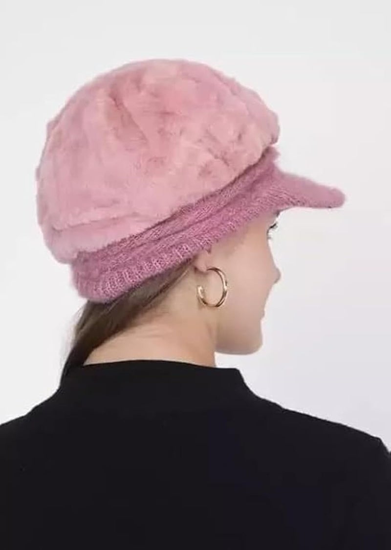Zonkar Woolen Winter Beanie Cap Woman Visor Cap Girl Warm Snow Proof Premium Soft, Beanie Cap - Image 1