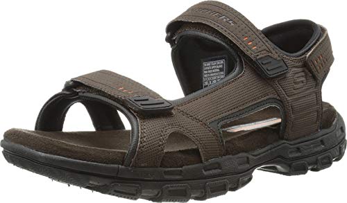 Skechers mens Louden sandals, Brown, 11 US - Image 5