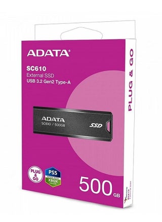 ADATA SC610 Portable External SSD | USB 3.2 Solid State Drive | 500GB - pzsku/Z6A1B7F81388F37BE0EF9Z/45/_/1695370687/01de7dbf-7df6-4b76-a497-e21624a4f558