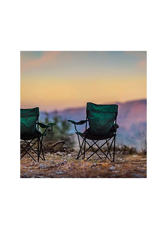PROMASS Folding Camping Chair with Travel Carry Bag | RF10133| Lightweight Campsite Portable Chair with Cup Holder Perfect for Camping, Festivals, Garden, Caravan Trips, Fishing, Beach Assorted Colors - Image 5