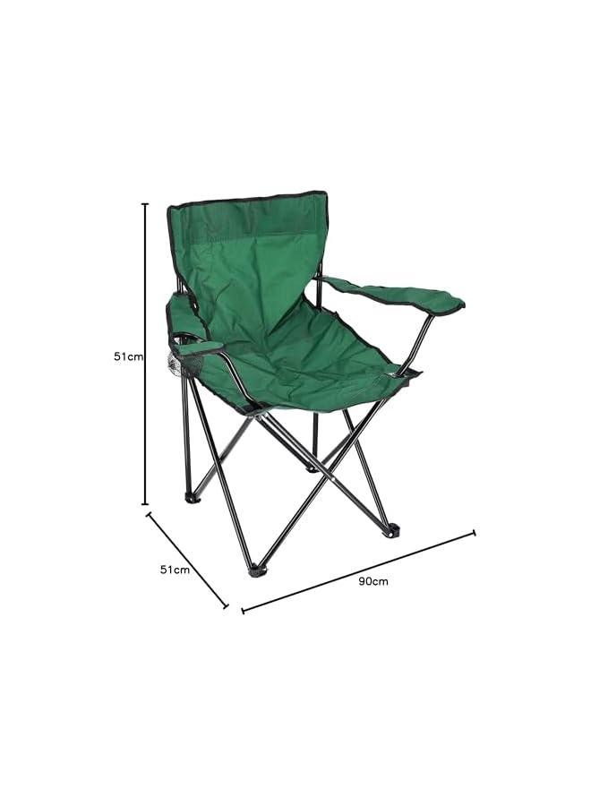 PROMASS Folding Camping Chair with Travel Carry Bag | RF10133| Lightweight Campsite Portable Chair with Cup Holder Perfect for Camping, Festivals, Garden, Caravan Trips, Fishing, Beach Assorted Colors - Image 4