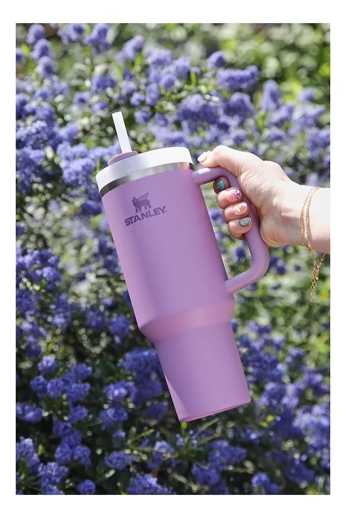 Stanley Quencher Tumbler – 40oz Insulated Travel Mug with Handle & Straw (Purple) - Image 2