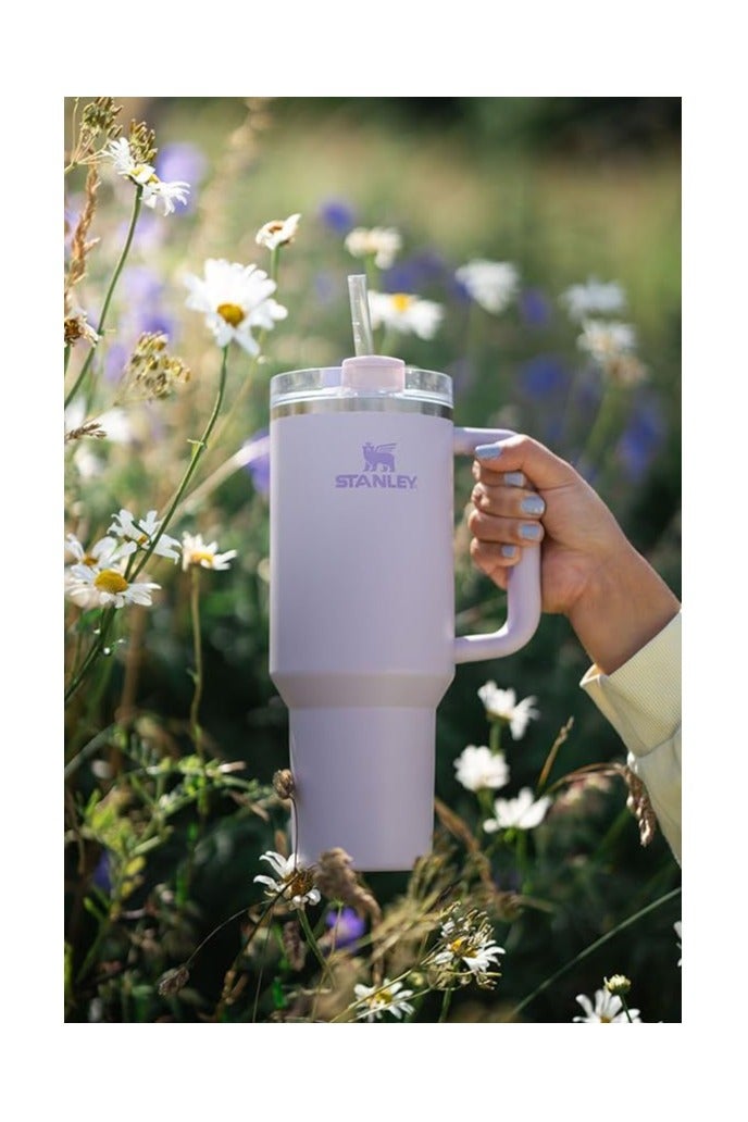 Stanley Quencher Tumbler – 40oz Insulated Travel Mug with Handle & Straw (Purple) - Image 4